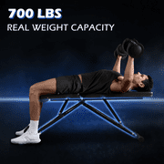 UPGO Adjustable Weight Bench with 660lbs Weight Capacity Foldable Workout Bench for Adult Up to 5.9' Gym Bench for Home