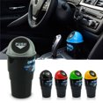 thumbnail image 4 of Kenally Cenicero de cubo de basura para coche, Mini contenedor de basura, soporte organizador, accesorios interiores para coche Automoción decorativa y accesorios gris Kenally CZ13939-05B, 4 of 6
