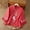 RD1, variant on Graphic Tees for Women Tunic Top with Embroidered Lace Yoke Longline Blouse for Everyday and Wear Red M