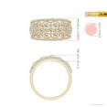 thumbnail image 4 of ANGARA Natural 0.61 Ct. Diamond Non Eternity Anniversary Ring in 14K Yellow Gold for Women (Ring Size: 3), 4 of 9