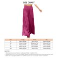 thumbnail image 4 of Pantalones de verano para mujer pantalones elásticos de pierna ancha para mujer de color sólido transpirables para uso diario para yoga ANGGREK  Otros, 4 of 5