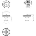 thumbnail image 6 of Jeffrey Alexander Lafayette Designer Mushroom Knob, 6 of 6
