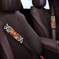 thumbnail image 3 of Renewold Car Seat Belt Pads Soft Auto Seat Belt Strap Shoulder Pad for Women Men Durable Automobile Accessories Decor, 2 Pack, Highland Cattle Cow Print, 3 of 6
