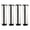 Silver Tone, variant on Unique Bargains 8 Inch Furniture Legs Stainless Steel Feet Sofa Shelves Leg Replacement Adjustable Height 4pcs