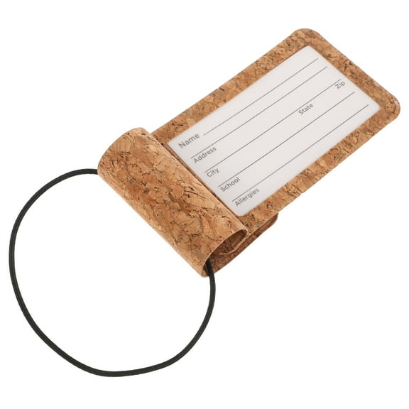 LULULION 4Pcs Travel Luggage Tags with PU Material for Suitcase and Backpack Use