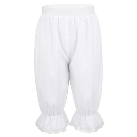 Aiihoo Girls Victorian Bloomers Pantaloons Quick Drying Security Booty Shorts White 14