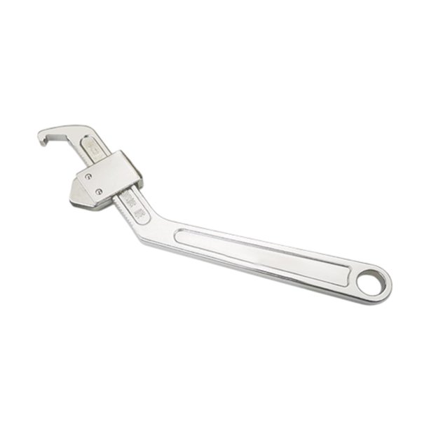 Herramienta de reparación de llave de tuerca de gancho de orificio lateral, accesorios prácticos, prácticos y fáciles de usar, llave ajustable para Cabeza cuadrada