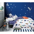 thumbnail image 2 of Say Yes Bedding Johanas Rocket Ship Kids Comforter Bedding Set, 100% Cotton Space Themed Comforter Set, Twin Size, 2 of 5