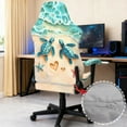 thumbnail image 4 of Xixirimido Gaming Chair Covers with Armrest Covers 4Pcs Stretch Game Computer Office Chair Slipcovers Rotating Armchair Protective Cover, Beach Sea Turtle Starfish, 4 of 8