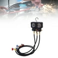 thumbnail image 1 of Automotive AC Gauge Set, Enhanced Safety Brass AC Gauge Set with 4.9ft Hoses Replacement for R410A R32 R134A R22 Refrigerants for Vehicle, 1 of 7