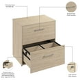 thumbnail image 5 of Hustle 2 Drawer Lateral File Cabinet in Natural Elm - Engineered Wood, 5 of 7
