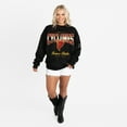 thumbnail image 3 of Women's Gameday Couture Black Iowa State Cyclones Oversized Powerhouse Play Black Label Premium Fleece Sweatshirt, 3 of 5