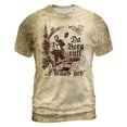 thumbnail image 4 of XIAOCHA Men's Vintage Graphic T Shirt Crew Neck Short Sleeve Soft Casual Tees, 4 of 4