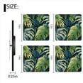 thumbnail image 3 of Square Wall Clock,Detailed Illustration Of Monstera Leaves,Silent Non-Ticking Wall Clock Decor for Home Office Kitchen Living Room Bedroom(12inch), 3 of 4