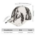 thumbnail image 2 of Fotbe Cowboy Ride A Horse Gorro Clásico de Béisbol, Gorra Ajustable con Broche Snapback, Gorro de Exterior de Algodón Suave, 2 of 6