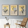 thumbnail image 4 of Floral Diary I - Framed Premium Gallery Wrapped Canvas L Frame 3 Piece Set - Ready to Hang, 4 of 4