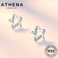 thumbnail image 3 of ATHENA Joyería Corazón Stud Mujeres Original Love Pendientes Diamante Moissanite Plata 925 M052, 3 of 4