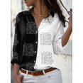 thumbnail image 1 of Nueva camisa de moda para mujer, camisa de manga larga con temperamento para mujer, top holgado informal Tan Jianjun  unisex, 1 of 2