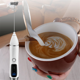 thumbnail image 4 of Espumador de leche de mano para café, batidora de bebidas recargable con 3 cabezales, batidor eléctrico de 3 velocidades, espumador de café para café con leche, 4 of 8