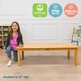thumbnail image 5 of ECR4Kids 48in x 24in Rectangular Hardwood Table with 14in Legs, Childrens Furniture, Honey, 5 of 9