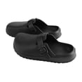 thumbnail image 4 of Zapatillas de punta cerrada con suela alta, ligeras, de EVA, cómodas, informales, de verano, para enfermeras y doctoras, color negro 39, 4 of 15