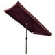 thumbnail image 1 of Yescom 10x6.5ft (2x3m) Rectangle Aluminum Patio Umbrella with Valance Sunshade Crank Tilt Market Garden Yard Wine Red, 1 of 9