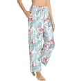 thumbnail image 6 of Salouo Tropical Flamingo Print Women's Pajama Pants Casual Loose Sweatpants PJs Flowy Pants Drawstring Palazzo for Women Wide Leg Pants Lounge Pajama -XX-Large, 6 of 8