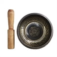 thumbnail image 1 of Tibetan Singing Bowl 8cm Size Scripture Bowl Helpful for Meditation Yoga Relaxation Chakra Healing Prayer, 1 of 6