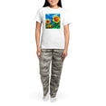 thumbnail image 4 of CafePress - Sunflowers Painting Pajamas - Women's Short Sleeve Print T-Shirt and Pants Light Cotton Pajama Set, 4 of 7