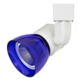 thumbnail image 2 of Cal Lighting HT-888-LED Plastic Track Fixture in White/Clear Blue, 2 of 3