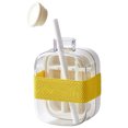 thumbnail image 1 of Copa Refrigerador Molde Hielo 500 Ml Con Botella Cubo Gran Capacidad Paja () Blanco, 1 of 9