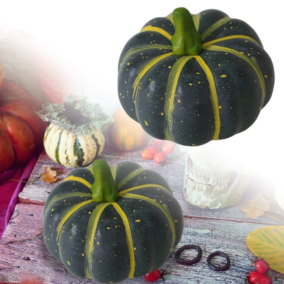 Halloween Fall Decorations Artificial Foam Pumpkins - Realistic Mini Large Pumpkins for Outdoor Indoor Thanksgiving Harvest Festival Home Porch Table Centerpiece Decor