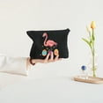 thumbnail image 4 of GOSMITH Packing Books Easter Flamingo Easter Bunny Egg Basket Funny Easter 2 Pcs Canvas Tote Bags Cute Aesthetic Tote Bags with Zipper Black, 4 of 8