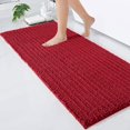 thumbnail image 1 of Alfombra de baño Arotive Luxury Chenille 60 x 24 cm, color rojo, 1 of 8