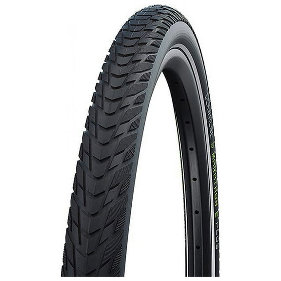 Schwalbe Marathon E-Plus Hybrid Tire, 27.5''x2.00, Wire, Clincher, Endurance, SmartGuard, 67TPI, Black