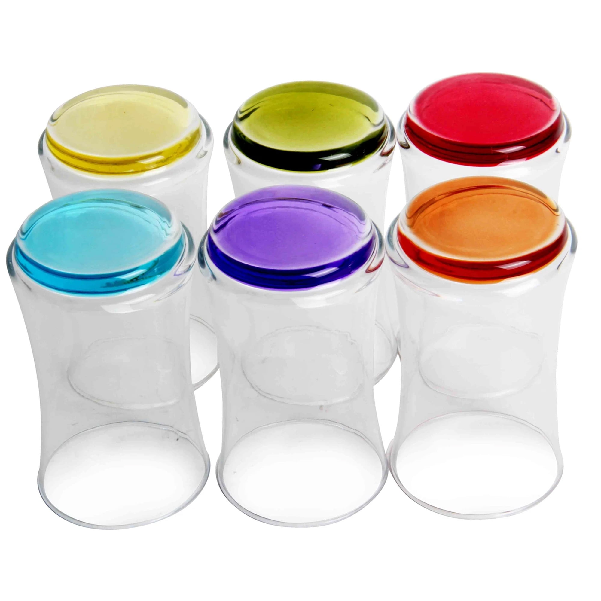 Lav Colored Drinking Glasses Dinnerware Set Of 6 Long Glass Tumbler For Juice Water And Beverage Glass Cup Set 12 3 Oz Walmart Com