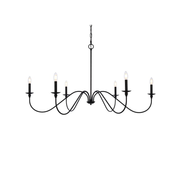Rohan 48 inch chandelier in matte black