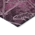 thumbnail image 3 of Addison Rugs Chantille Indoor/Outdoor Transitional Floral Eggplant Machine Washable Runner Rug, 2'3" x 7'6", 3 of 8