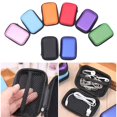 thumbnail image 2 of 1PC Portable Earphone Bag Earbuds Memory Card Case USB Cable Organizer Storage Box Coin Purse Headphone Accessories Purple, 2 of 6