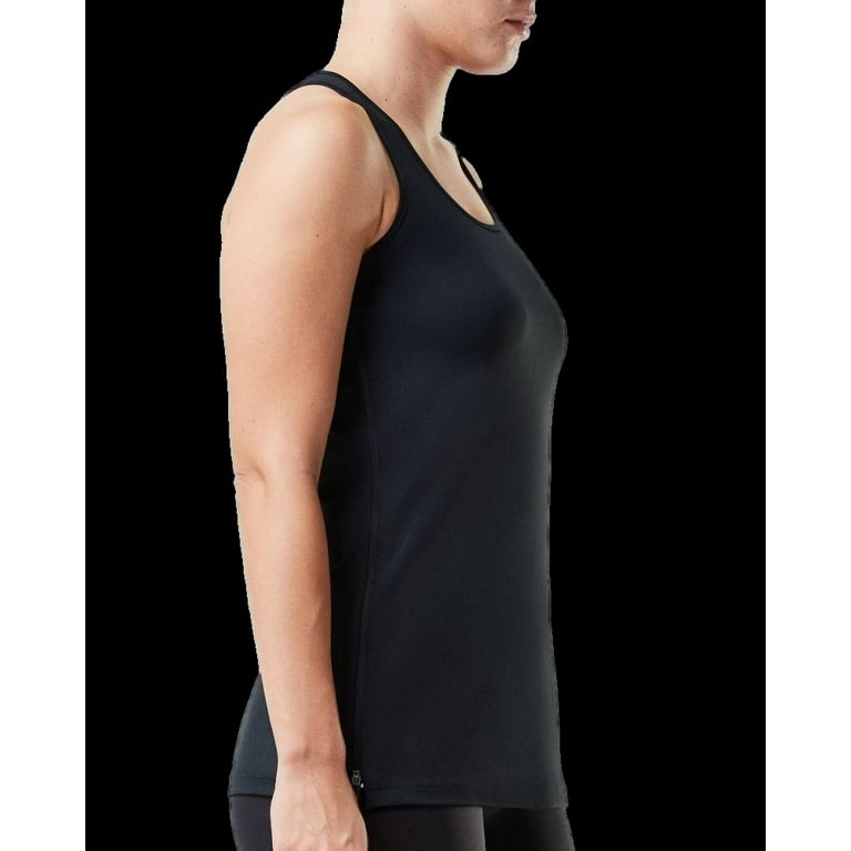 Chlorine proof black tank top, $68. Won't stretch or fade.