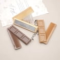 thumbnail image 3 of 2 In 1 Folding Chocolate-shaped Folding Comb Plastic Student Portable Color Milk Comb Cartoon T7u1, 3 of 8