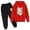 Red, variant on Kcolen Outfits for Girls 10-12 Cute Trendy Fashion Athletic Pullover Sweatshirts and Jogger Sweatpants Fall Winter 2pcs Outfits for Kids Girls