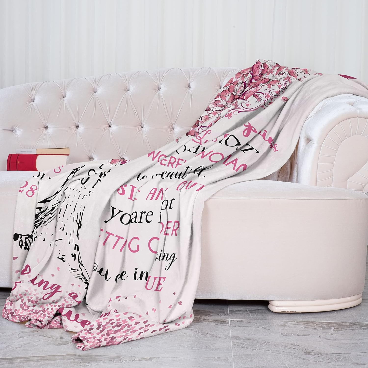 90th Birthday Gifts for Women Blanket, 90 Year Old Birthday Gifts for Women, 90th Birthday Decorations for Women, Best Gifts for 90 Year Old Woman, Happy 90th Birthday Gift Ideas Throw