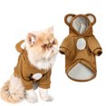 thumbnail image 1 of Ropa para perros pequeños, ropa para perros con orejas de oso, felpa para abrigarse MFZFUKR CPB-US-FXT422-3, 1 of 7