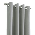 thumbnail image 2 of Loft Living Augustow Blackout Grommet Indoor Curtain 52 x 63 in Light Grey, 2 of 5