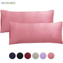 BadPiggies Set of 2 Ultra Soft Long Pillowcases Microfiber Bedding Body Pillow Cover Non-Zippered Enclosure 20" x 55"