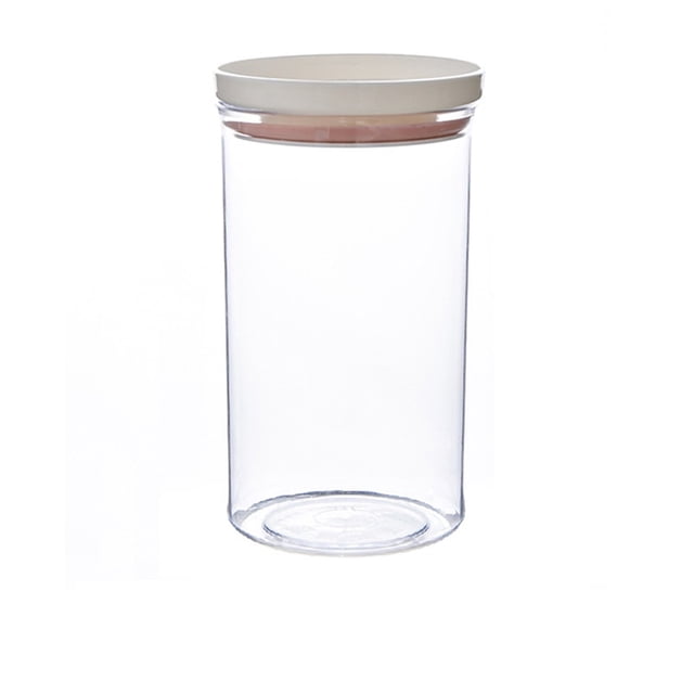 Amzcrzy Organization and Storage Plastic Transparent Jar With Lid Food Grade Grain Storage Box Kitchen Crisper Cereal Containers Storage Kitchen Organization Kitchen Storage
