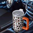 thumbnail image 6 of Leopard Print 40oz Tumbler– Stainless Steel Insulated Tumbler with Handle and Straw, Large Capacity Travel Cup for Hot & Cold Drinks, 6 of 6