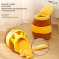 thumbnail image 4 of Nido para gatos Honey Pot cálido, suave y cómodo en otoño e invierno, nido profundo para dormir para gatos y perros, desmontable y lavable con acolchado grueso en el interior, 4 of 5