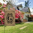 thumbnail image 3 of Anley Classic Monogram Letter G Garden Flag, Double Sided Family Last Name Initial Yard Flags - Personalized Welcome Home Decor - Weather Proof & Double Stitched - 18 x 12.5 Inch, 3 of 6